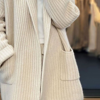 Spellbinding Oversized Open Front Cardigan For Women | Elowara