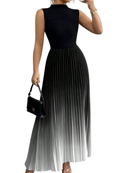 Edwardian Elegant Ombre Sleeveless Dress For Women | Mirella