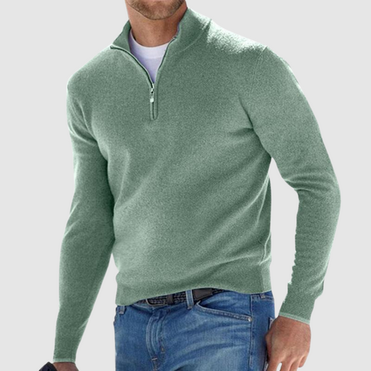 Spring Half Zip Casual Sweater For Men | Martin
