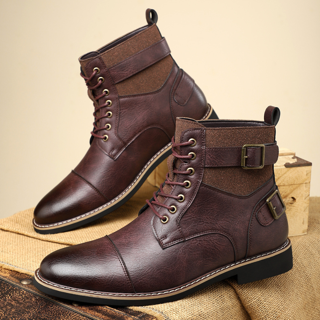 Rejuvenating Rugged zip boots with vintage-inspired silhouette for men | Xavier