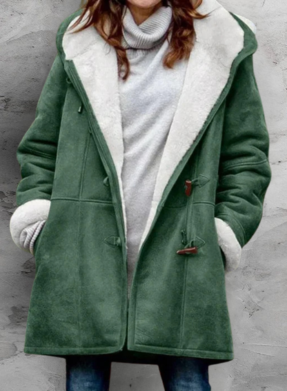 Parisian Hooded Toggle Long Coat For Women | Amanda