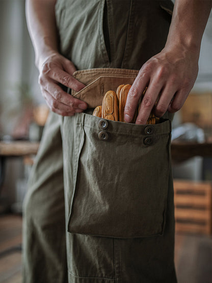 Glittering Heritage Utility Trousers with Reinforced Details for Men | Owen