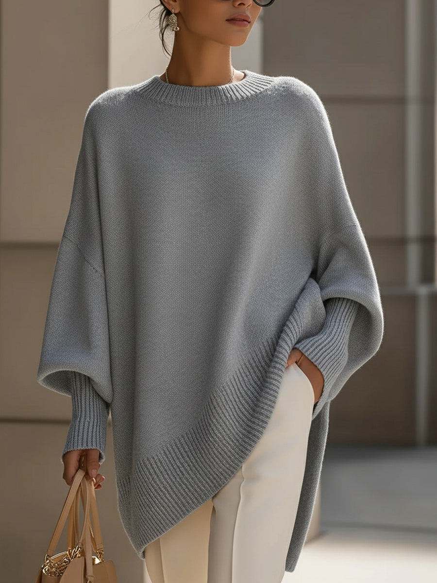 Embroidered Relaxed Oversized Sweater For Women | Erin