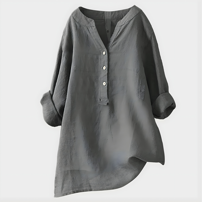 Soft Elegant V-neck blouse for women | Virelle