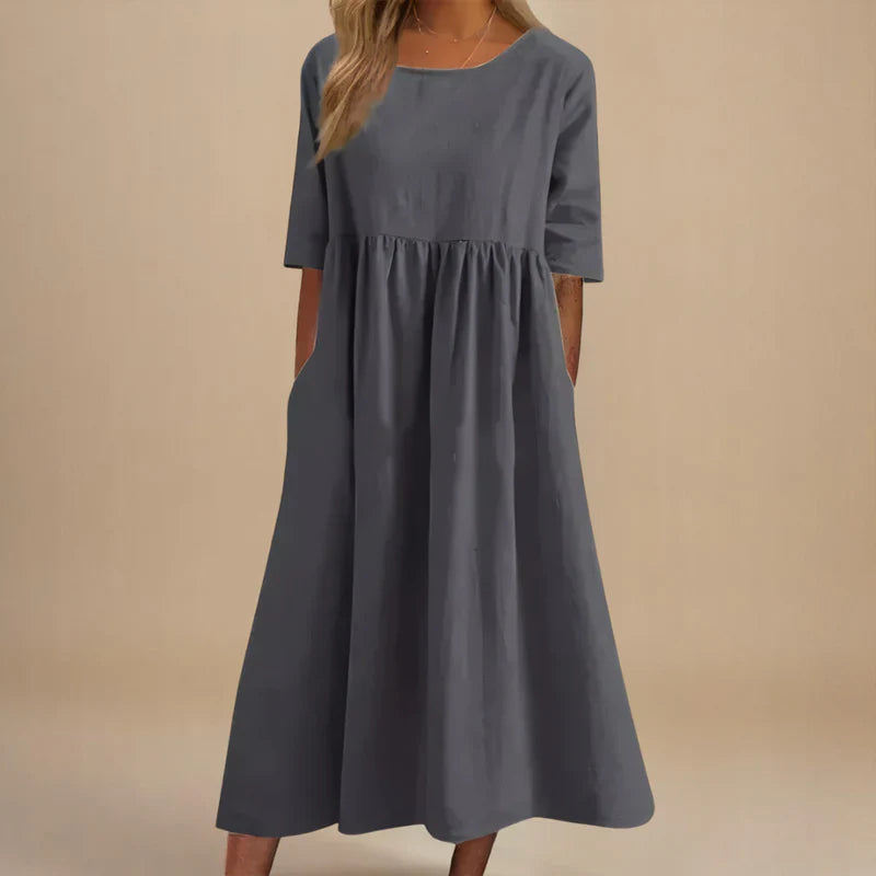 Velvety Flattering everyday dress for women | Marielle