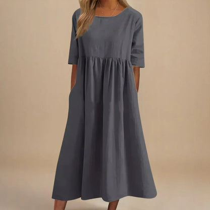 Velvety Flattering everyday dress for women | Marielle