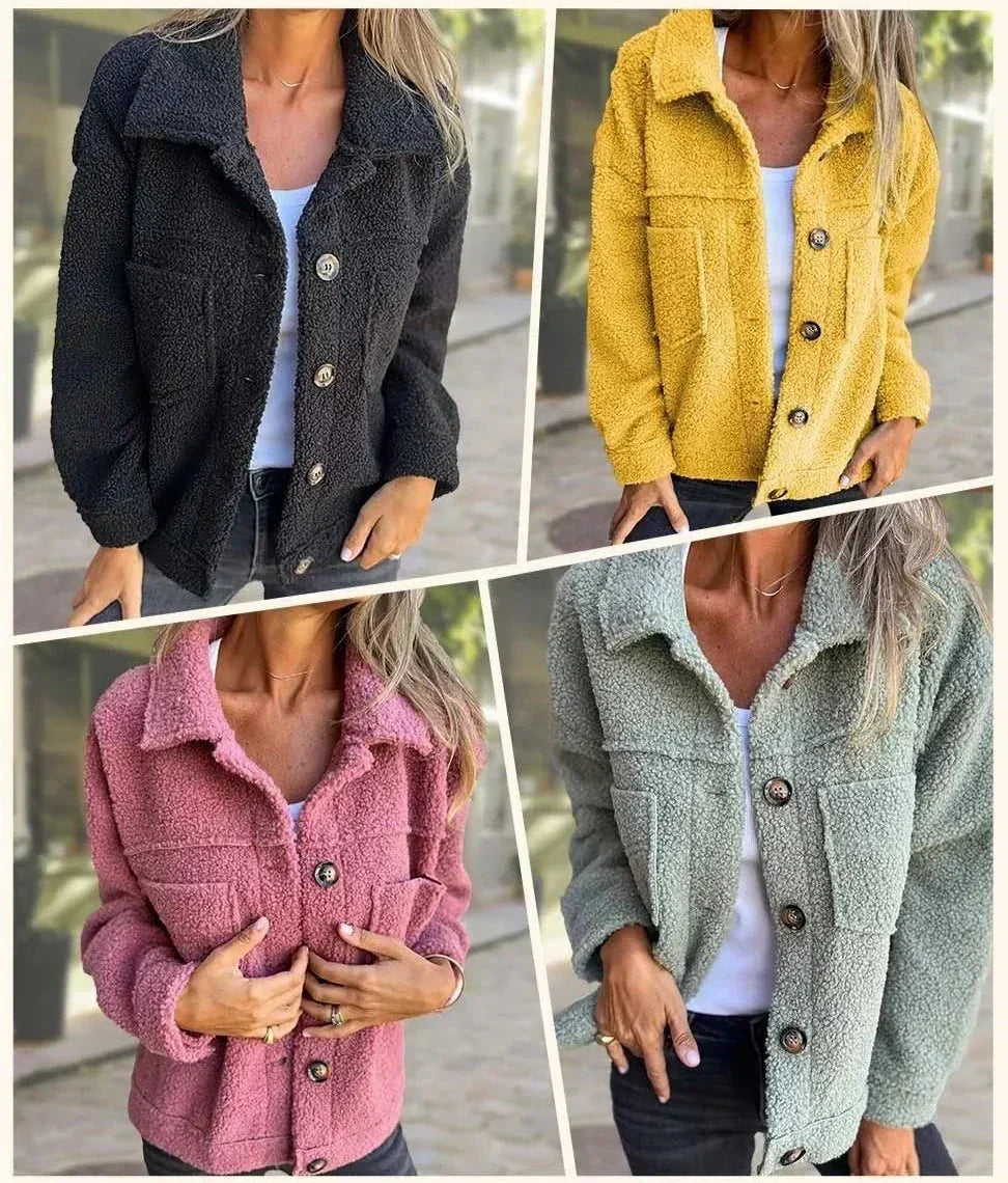 Untamed Button Front Cosy Jacket For Women | Jess
