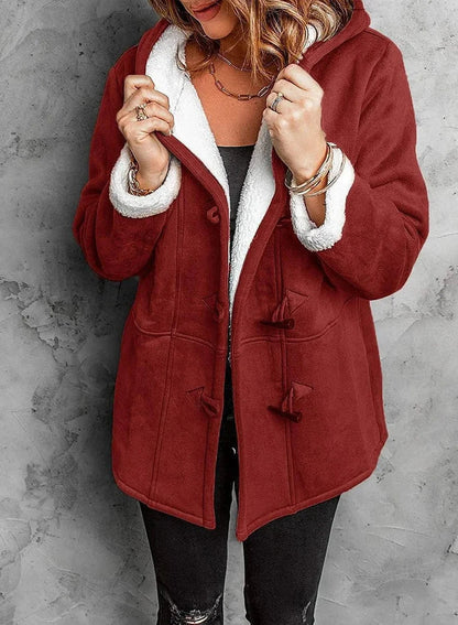 Parisian Hooded Toggle Long Coat For Women | Amanda