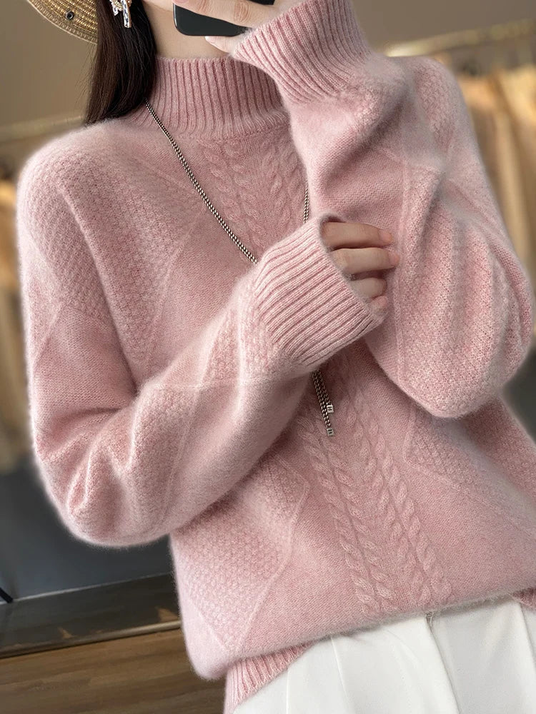 Hospitable Classic Turtleneck Sweater For Women | Evelina