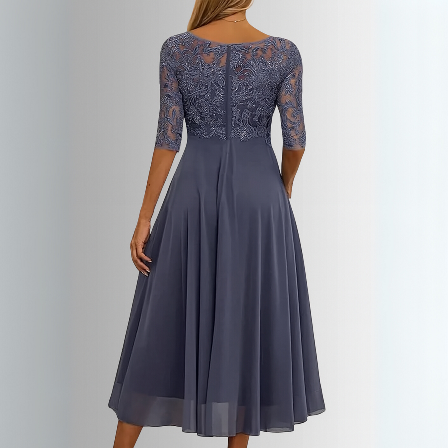 Engraved Elegant lace dress for women | Rhiana