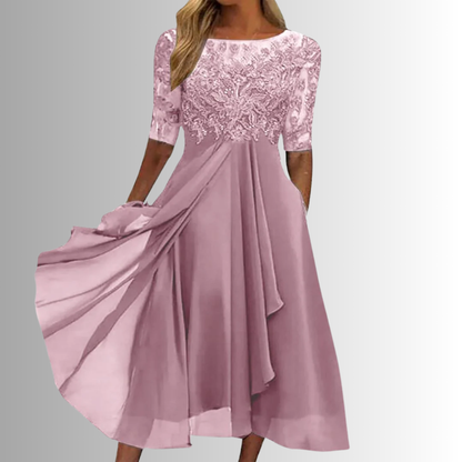 Engraved Elegant lace dress for women | Rhiana