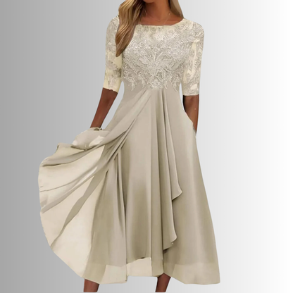 Engraved Elegant lace dress for women | Rhiana