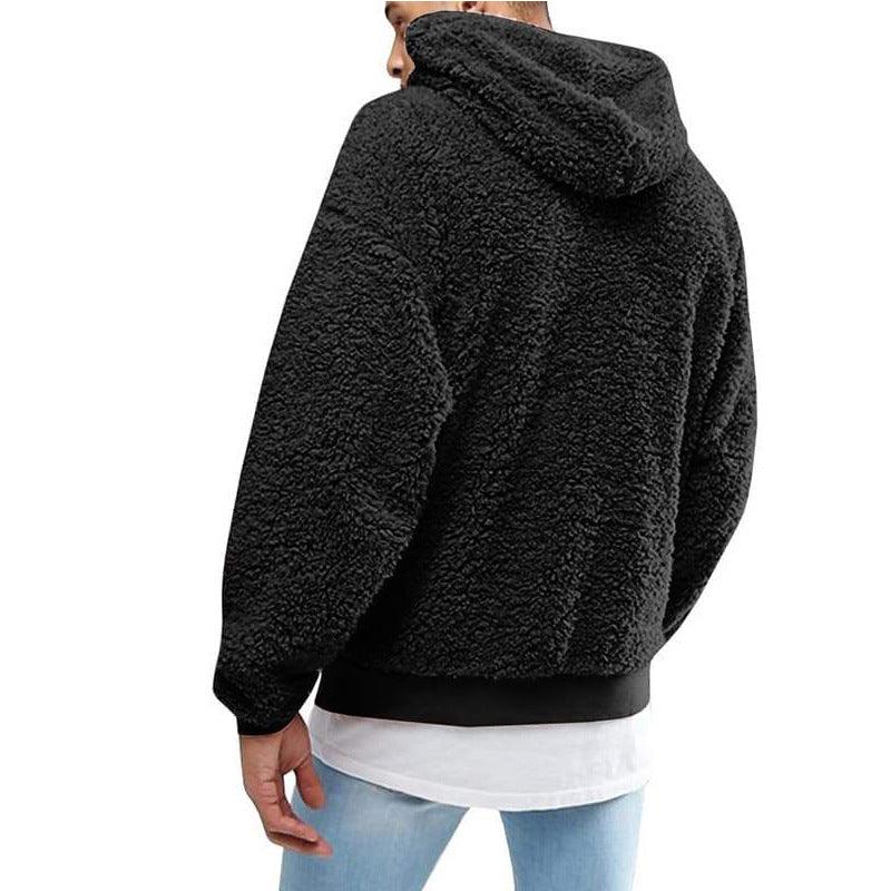 Quick Fluffy teddy hoodie with hood for men | Arvid