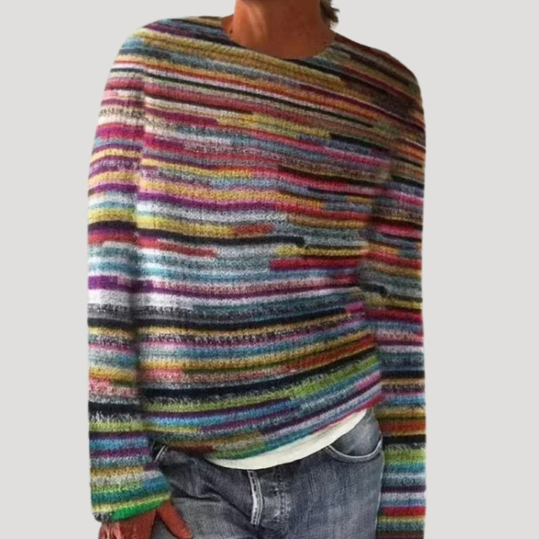 Lowland Patterned knitted winter sweater for women | Marielle
