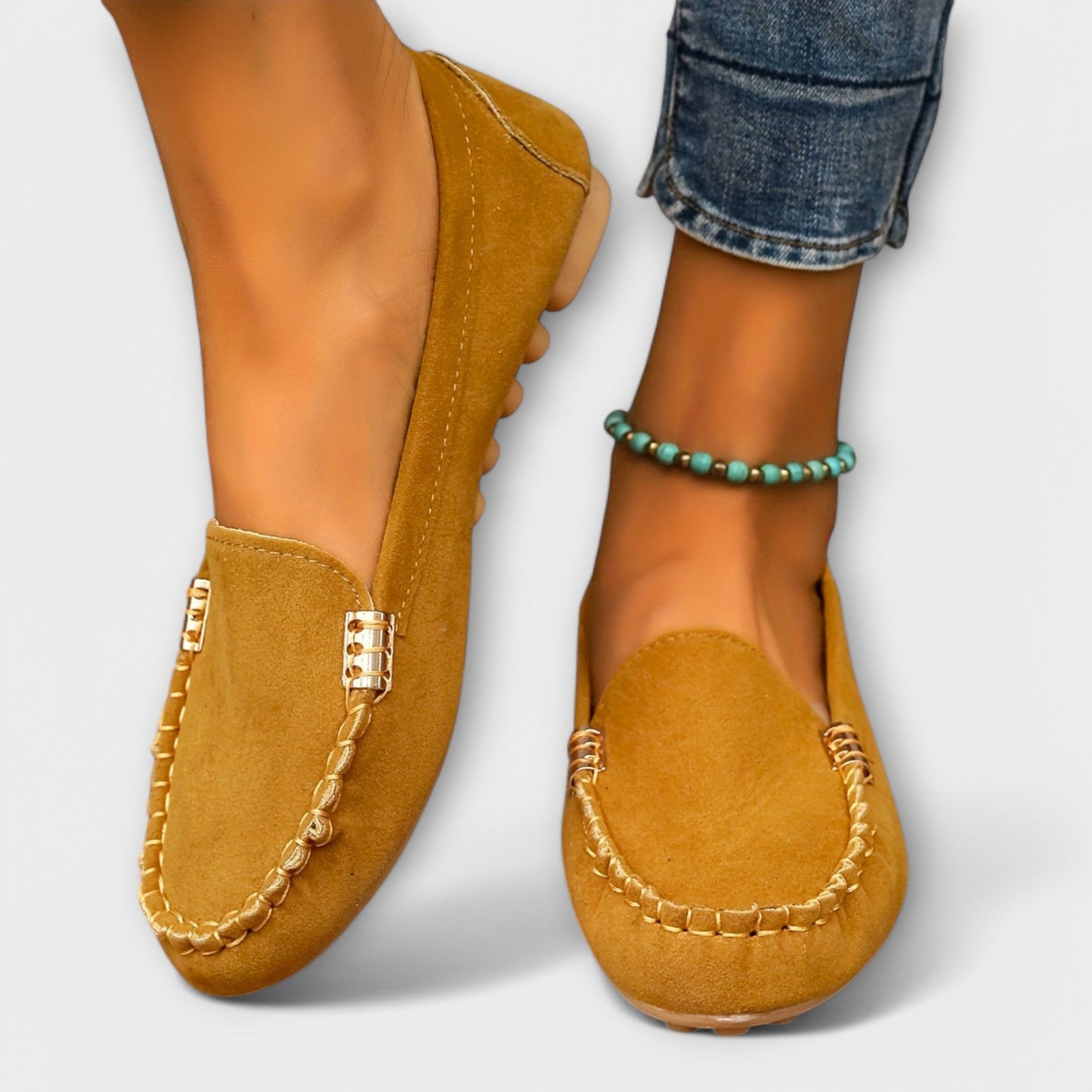 Kind Slip-on moccasin loafers with refined detailing for women | Bianca
