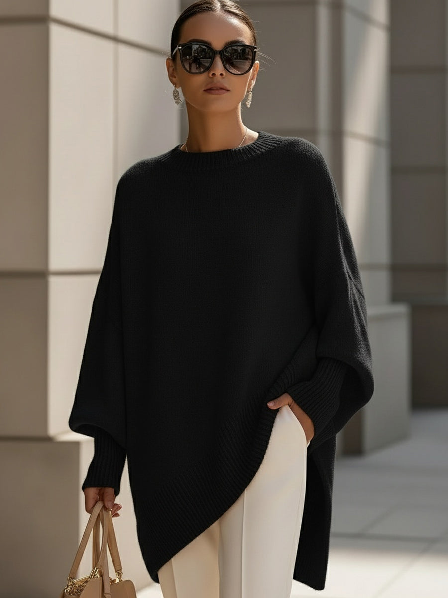 Embroidered Relaxed Oversized Sweater For Women | Erin