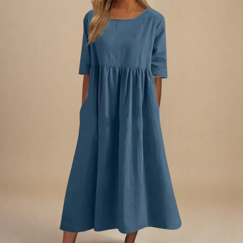 Velvety Flattering everyday dress for women | Marielle