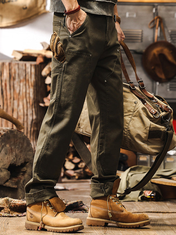 Kind Rugged Straight Leg Utility Trousers For Men | Beckett