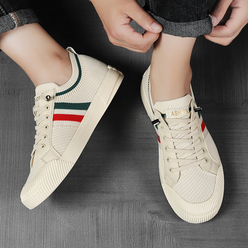 Dedicated Striped Lace Up Sneakers for Men | Luca