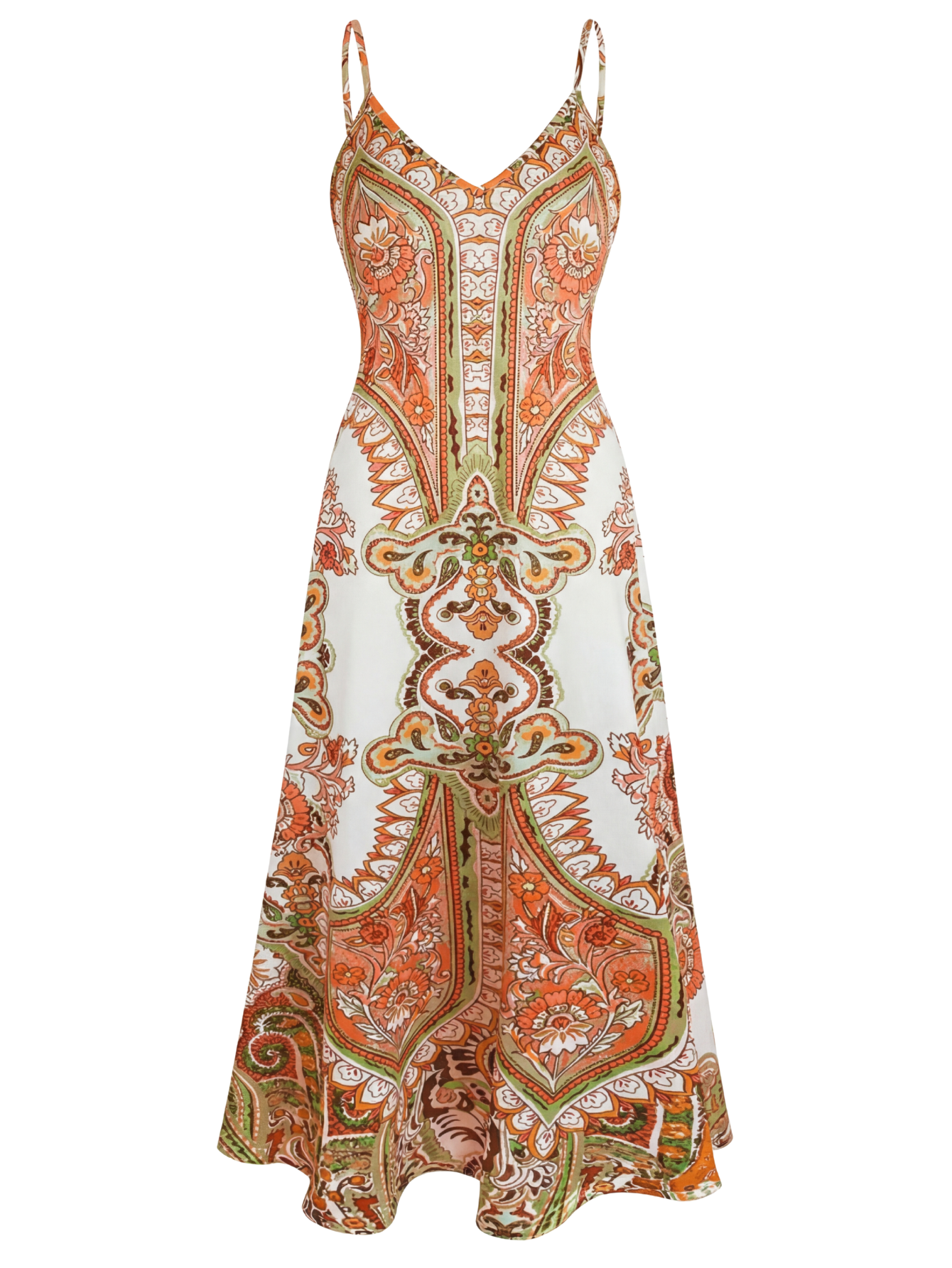 Buttoned Boho Floral Print Sleeveless Dress For Women | Maravelle