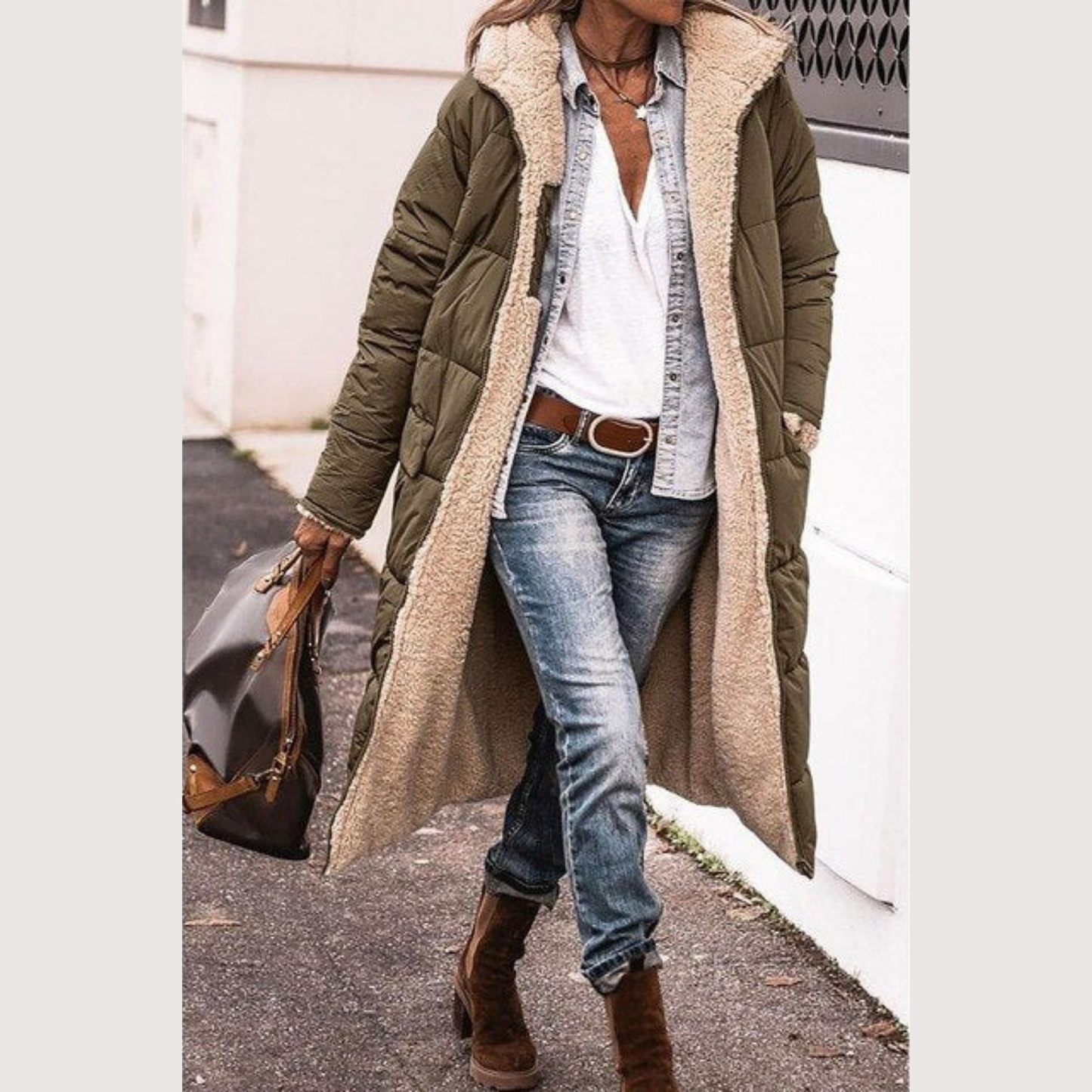 Editorial Long Reversible Coat For Women | Dona