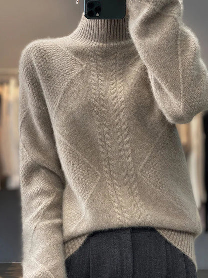 Hospitable Classic Turtleneck Sweater For Women | Evelina