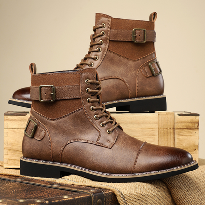Rejuvenating Rugged zip boots with vintage-inspired silhouette for men | Xavier