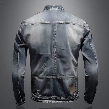 Autumnal Retro Zip Front Jacket For Men | Matteo