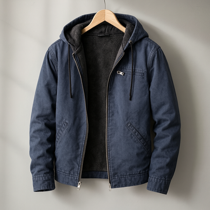 Mesmerizing Lined Hooded Utility Jacket For Men | Branton