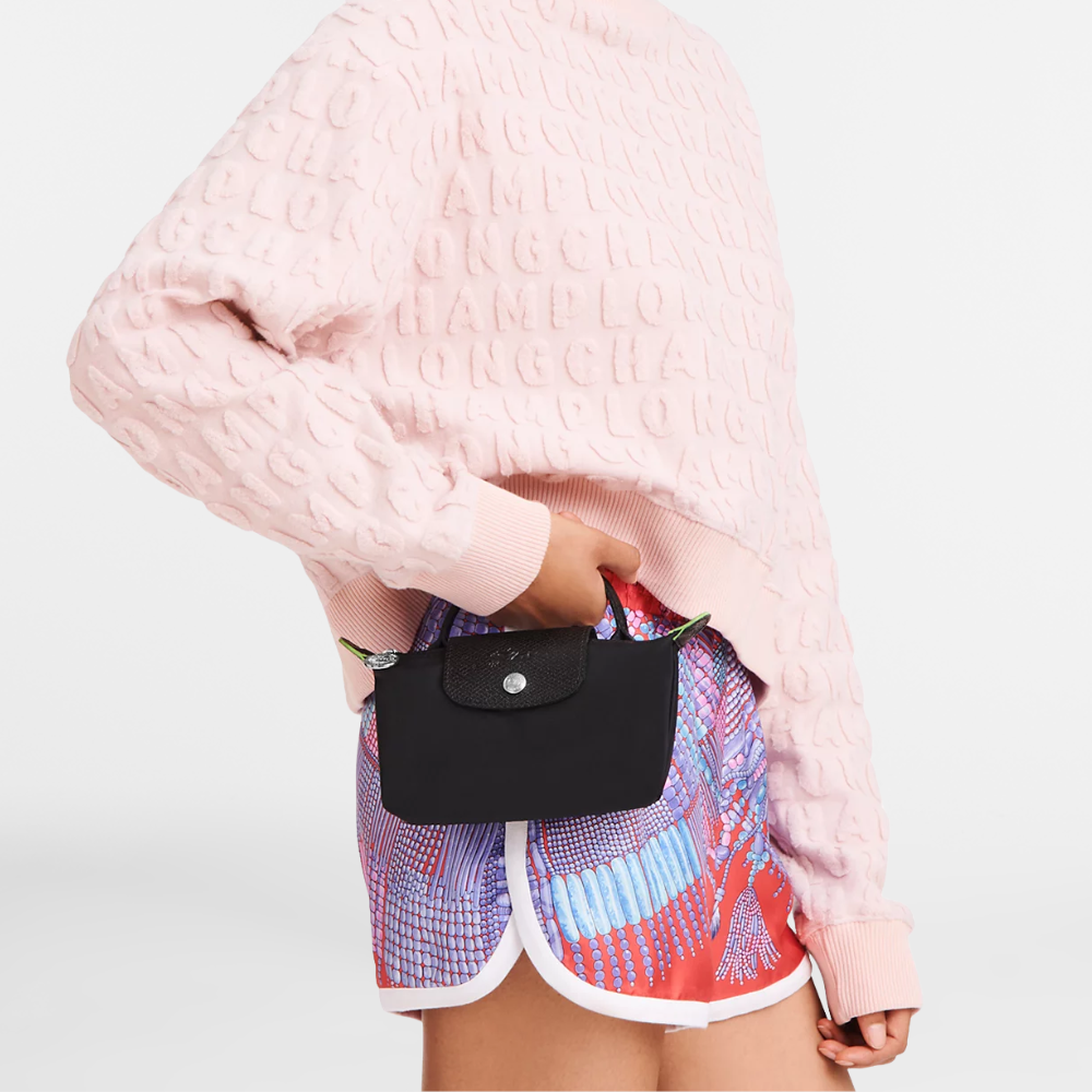 Painted Elan mini pouch bag with strap for women | Longchamp