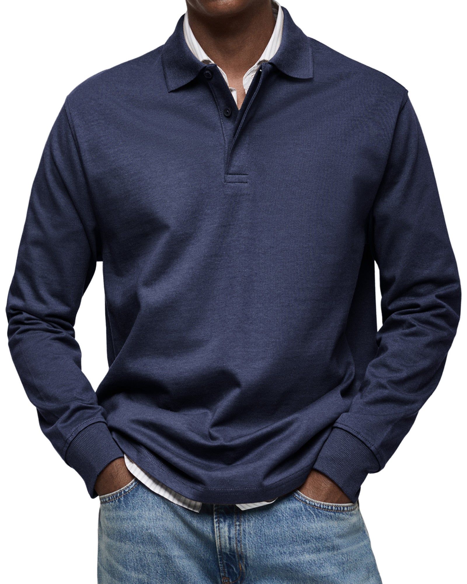 Vintage long-sleeve everyday casual shirt for men | Oscar -2