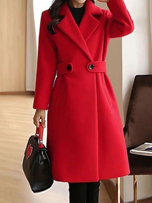 Camellia Tailored Longline Overcoat for Women | Valeria