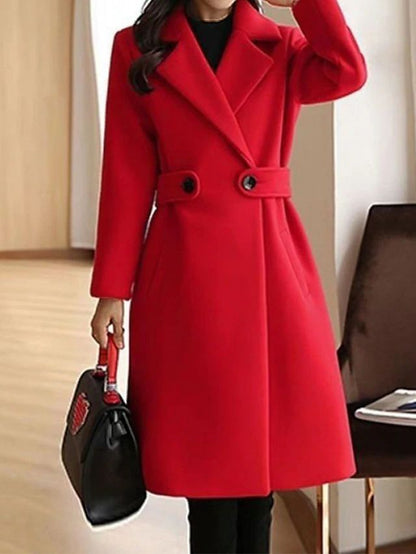 Camellia Tailored Longline Overcoat for Women | Valeria