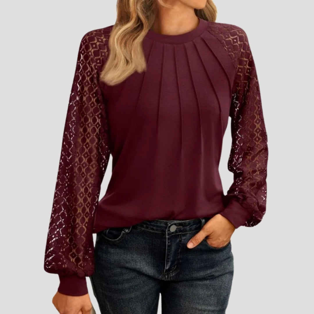 Highland Long sleeve smart casual blouse for women | Serena
