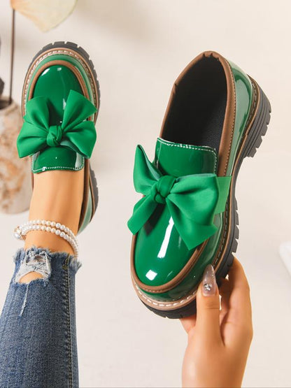 Murmured Artisan loafers with bow detail for women | Chelsea