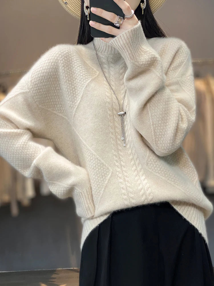 Hospitable Classic Turtleneck Sweater For Women | Evelina