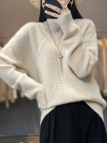 Hospitable Classic Turtleneck Sweater For Women | Evelina