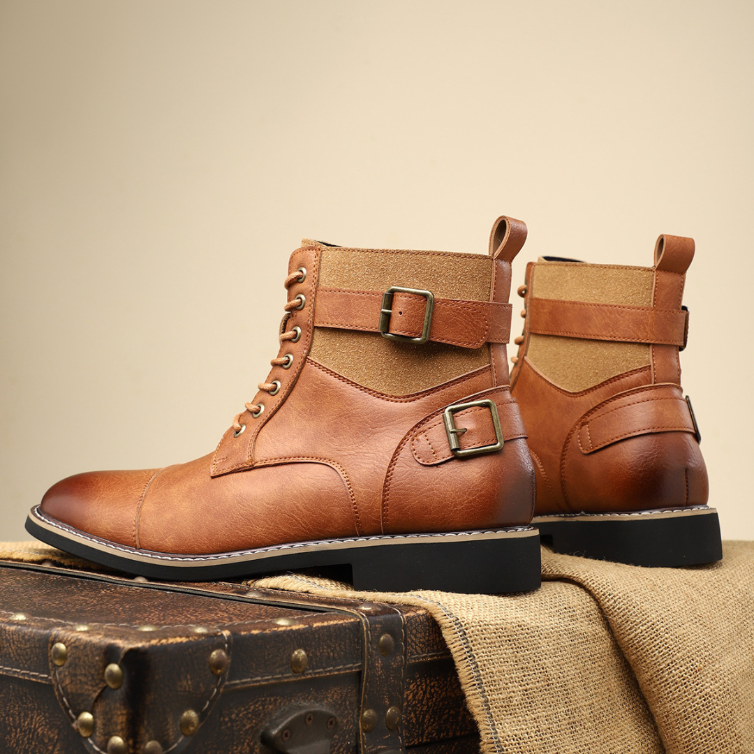 Rejuvenating Rugged zip boots with vintage-inspired silhouette for men | Xavier