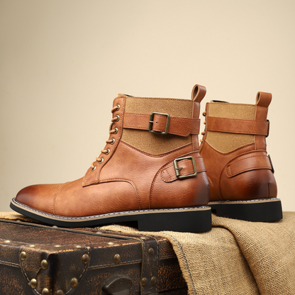 Rejuvenating Rugged zip boots with vintage-inspired silhouette for men | Xavier