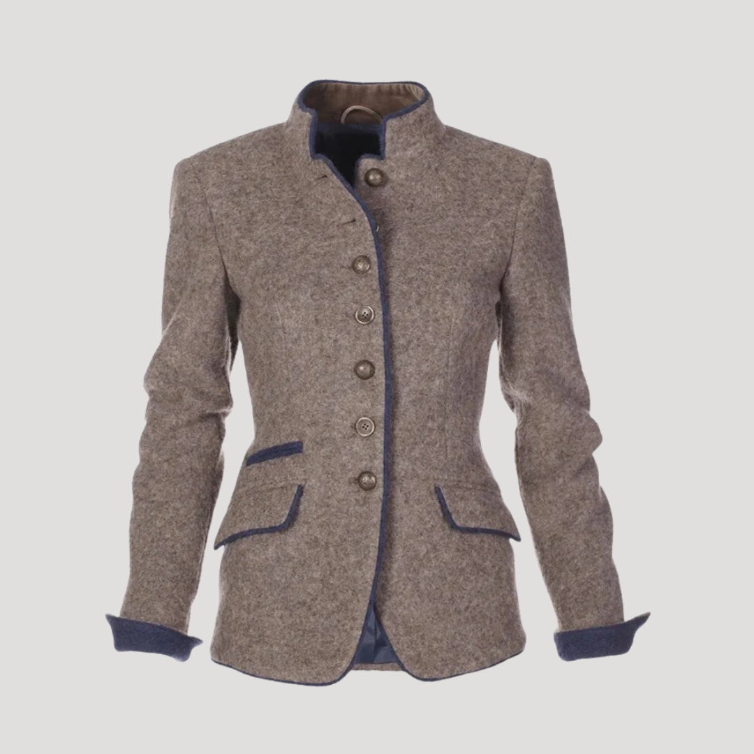 Marina Tweed jacket with fitted silhouette for women | Elowen