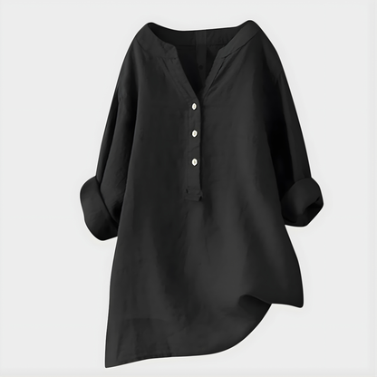Soft Elegant V-neck blouse for women | Virelle
