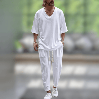 Dreamy Relaxed Fit Two Piece Set For Men | Kaelen