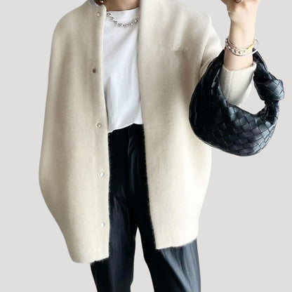 Coastal Long knit cardigan with relaxed silhouette for women | Arlette