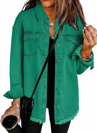 Supreme Relaxed Fit Denim Jacket For Women | Kalinda