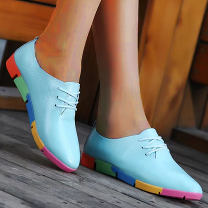 Urban Colour Block Lace Up Shoes For Women | Cecille