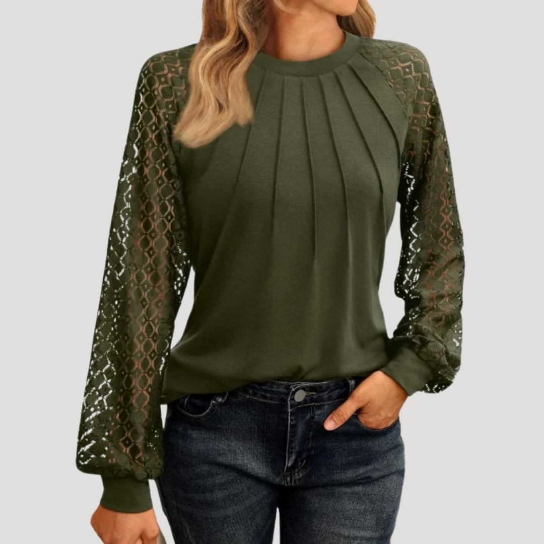Highland Long sleeve smart casual blouse for women | Serena