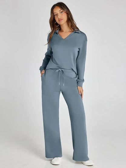 Designer Cozy Minimalist Two Piece Set For Women | Mirelena