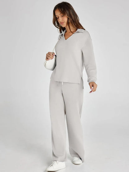 Designer Cozy Minimalist Two Piece Set For Women | Mirelena