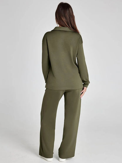 Designer Cozy Minimalist Two Piece Set For Women | Mirelena