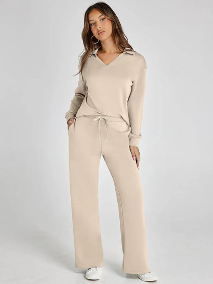 Designer Cozy Minimalist Two Piece Set For Women | Mirelena